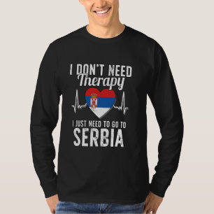 Serbische Flagge I Serbien Flagge I Urlaub Serbien T-Shirt