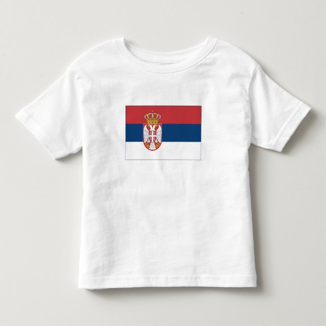 Serbische Flagge Kleinkind T-shirt (Vorderseite)