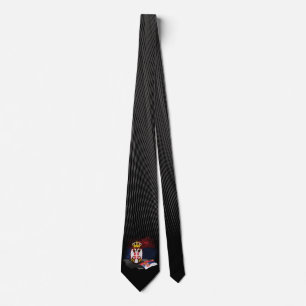 Serbische Flagge Krawatte