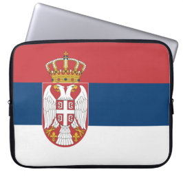 Serbische Flagge Laptopschutzhülle