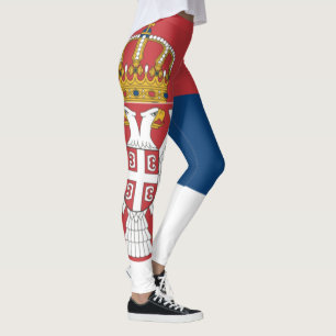 Serbische Flagge Leggings