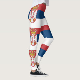 Serbische Flagge Leggings