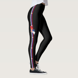 Serbische Flagge Leggings