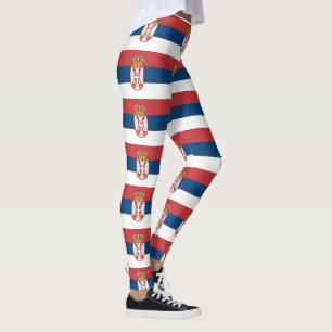 Serbische Flagge Leggings