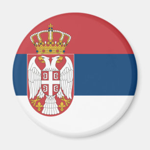 Serbische Flagge Magnet