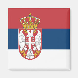 Serbische Flagge Magnet