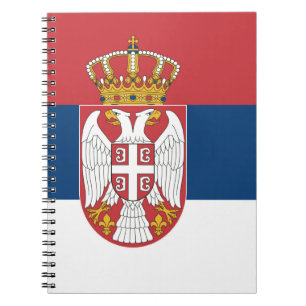 Serbische Flagge Notizblock
