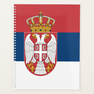 Serbische Flagge Planer