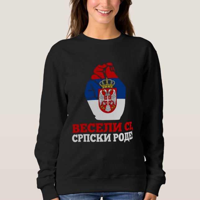 Serbische Flagge Serbien Srbin Srbija Sweatshirt (Vorderseite)