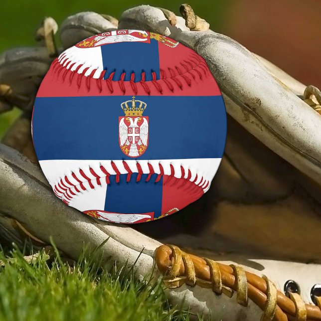 Serbische Flagge & Serbiens Sport / Baseball Balls (Von Creator hochgeladen)