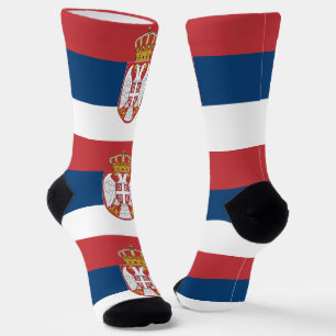 Serbische Flagge Socken