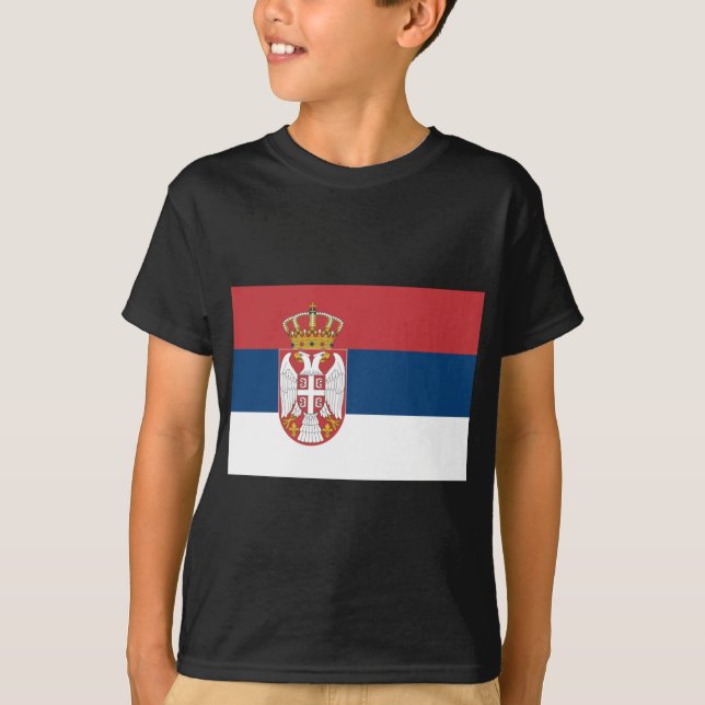 Serbische Flagge T-Shirt (Vorderseite)