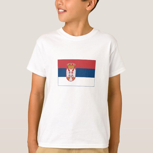 Serbische Flagge T-Shirt (Vorderseite)