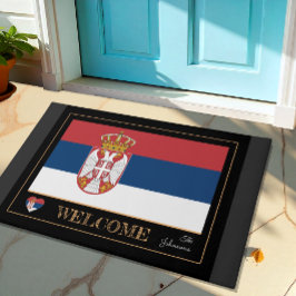 Serbische Hausmatte & serbische Flaggensport / Wil Fußmatte