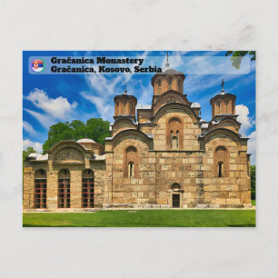 SERBISCHE KLÖSTER - Gračanica orthodoxes Kloster Postkarte