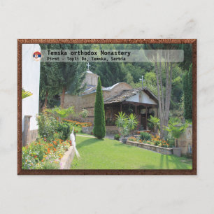SERBISCHE KLÖSTER - Temska orthodoxes Kloster 2 Postkarte
