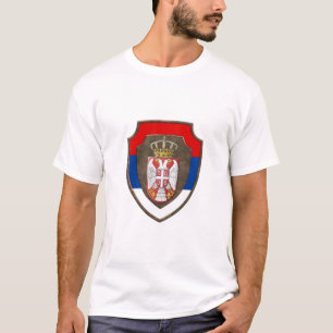 Serbische Mittelalterschild Neues Wappen Serbiens T-Shirt