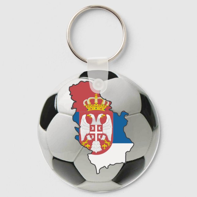 Serbische Nationalmannschaft Schlüsselanhänger (Vorderseite)