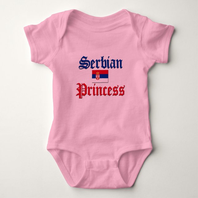 Serbische Prinzessin Baby Strampler (Vorderseite)