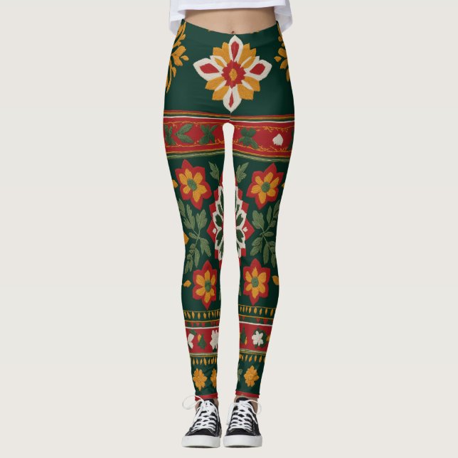 Serbische Volkskleidung Leggings (Vorderseite)