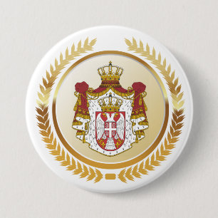 Serbische Wappen Button