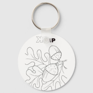 Serbische Zyrillische Eichel Schlüsselanhänger