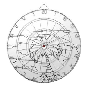 Serbische Zyrillische Insel Dartscheibe