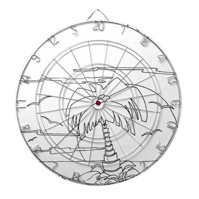 Serbische Zyrillische Insel Dartscheibe (vorne)