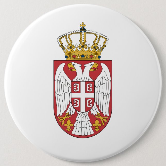 Serbischer Adler Button (Vorderseite)