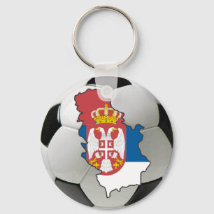Serbischer Fußball Schlüsselanhänger