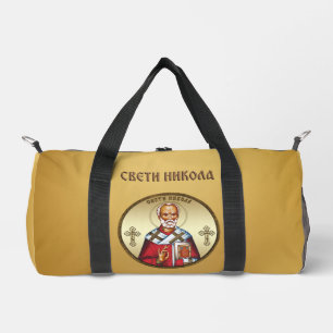 Serbischer Heiliger Nikolaus Duffle Bag