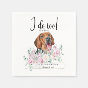 Serbischer Hound Dog Wedding Cocktail Napkins Serviette