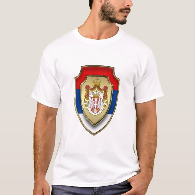 Serbischer mittelalterlicher Schutzschild - neues  T-Shirt (Vorderseite)