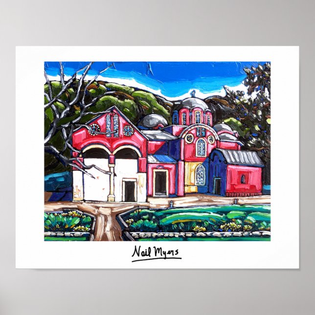 "Serbischer Monestar in Pec, Kosovo" Poster (Vorne)