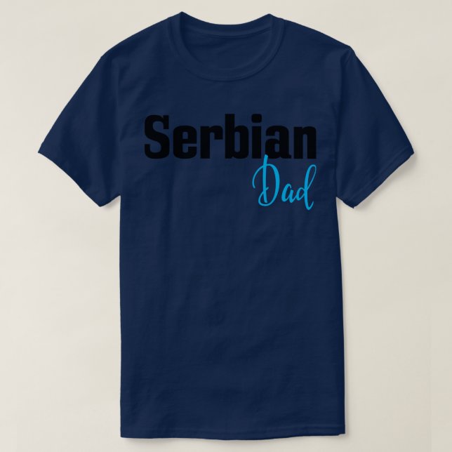 serbischer Vater T-Shirt (Design vorne)