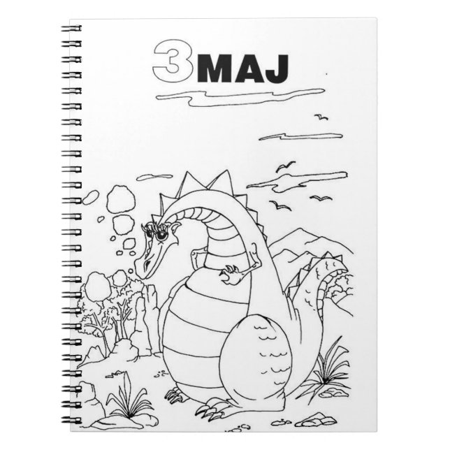 Serbischer Zyrillischer Drache Notizblock (Vorderseite)