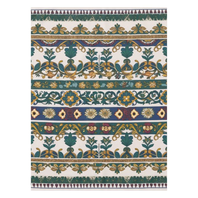 Serbisches ethnisches nahtloses Design 5 Tischdecke (Vorderseite)