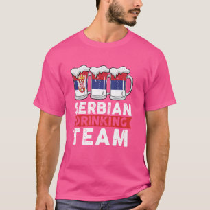 Serbisches Getränketeam T-Shirt