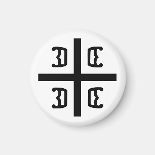 Serbisches Kreuz Magnet