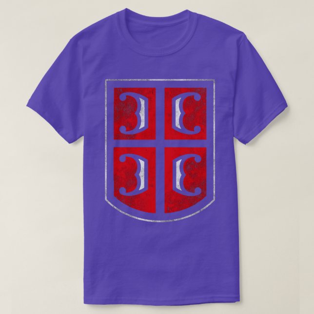 Serbisches Wappen T-Shirt (Design vorne)