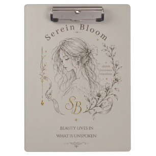 Serein Blüte Klemmbrett