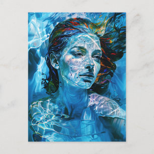 "Serelis" - Gelassenheit in Aqua Harmonie Postkarte