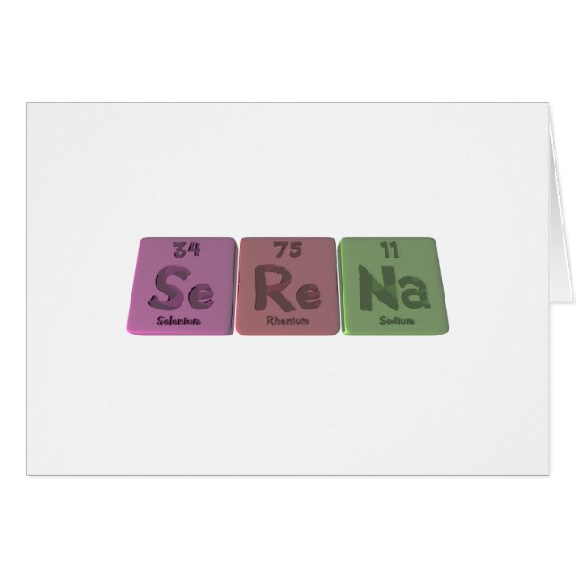 Serena als Selen-Rhenium-Natrium (Vorderseite (Horizontal))