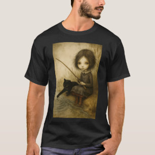 Serena und ihre Katze: Ein ruhiger Tag am verzaube T-Shirt
