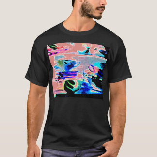 Serenade-Geschirr Striped Rosa T-Shirt