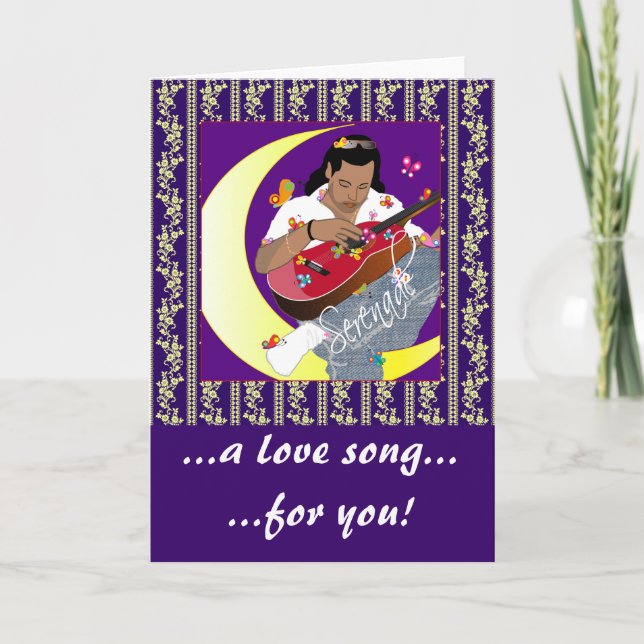 Serenade - Gruß, Note Card Karte (Vorderseite)
