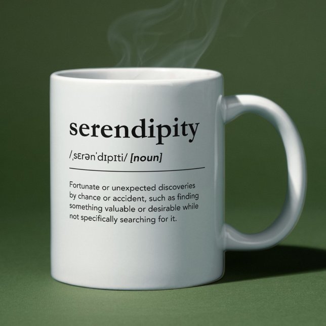 Serendipity Definition Schönes Wörterbuch Kaffeetasse (Von Creator hochgeladen)