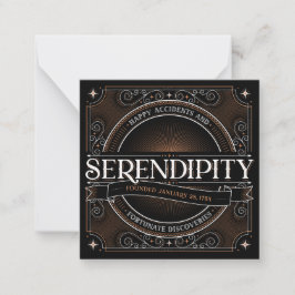 Serendipity-Note-Karte Mitteilungskarte