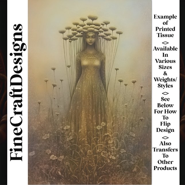 Serene Abbildung Verzierte Blume Kopfzeile U6 Deco Seidenpapier (Von Creator hochgeladen)