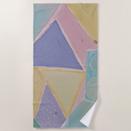 Serene Abstracts: A Pastel Dream Strandtuch